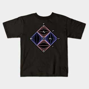 Penrose Diagram, general relativity Kids T-Shirt